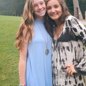 Urban outfitters high neck blue dress